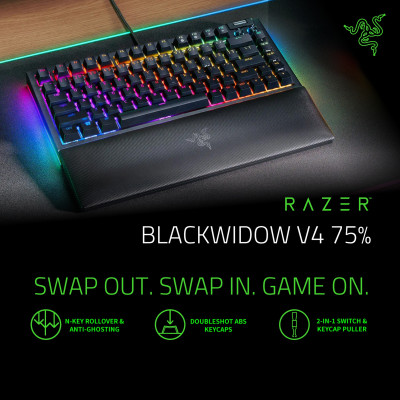 [Mới, hàng chính hãng] Bàn phím Razer BlackWidow V4 75%