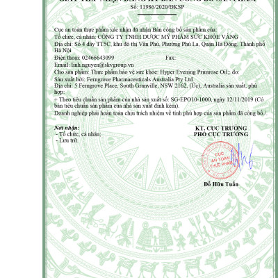 Bộ Sản Phẩm 2 Hộp Viên Uống Bổ Sung Nội Tiết Tố Nữ Úc Dr Natural Hyper Evening Primrose Oil 180 Viên- Nhập Khẩu Chính Hãng