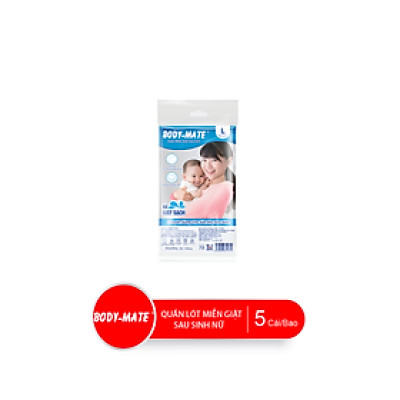 Combo Bao Quần Lót Miễn Giặt Sau Sinh Body-Mate Nữ, 5 Cái/Bao