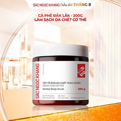 Tẩy tế bào da chết thảo dược dành cho cơ thể Sắc Ngọc Khang hũ 200g
