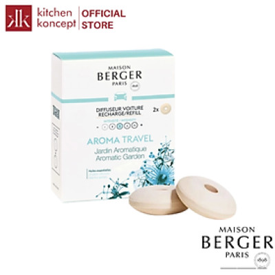Maison Berger - Bộ tinh dầu xe hơi hương Aroma Travel - 2 cái