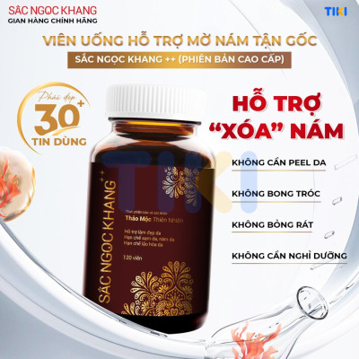 Combo 2 Hộp viên uống Sắc Ngọc Khang ++ hỗ trợ hạn chế lão hóa, sạm da, nám da; hỗ trợ tăng cường nội tiết tố nữ