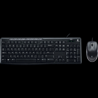 Combo chuột và bàn phím có dây Logitech MK200 - Hàng chính hãng