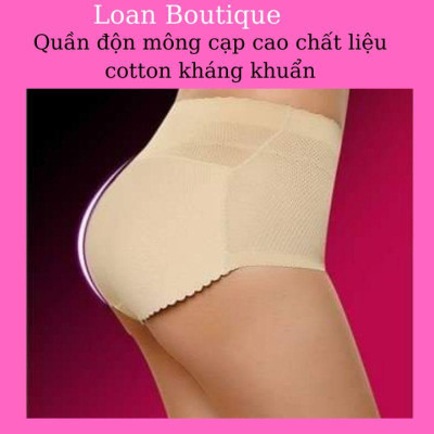 Quần độn môngQuần lót độn mông cạp cao chất cotton lạnh thông hơi,kháng khuẩn