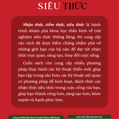 Nhận Thức - Tiềm Thức - Siêu Thức