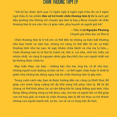 Bảo Vệ Trẻ Trước Chấn Thương Tâm Lý