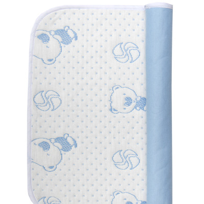 Combo 5 miếng size 40x50cm Tấm lót chống thấm 4 lớp VIETMAT màu Xanh