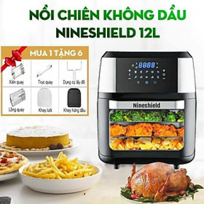 NỒI CHIÊN NƯỚNG KHÔNG DẦU 5.2L/ 8L /9L/ 10L/ 10.5L/12L NINESHIELD CÔNG NGHỆ TIÊN TIẾN HOT NHẤT 2022 - HÀNG NHẬP KHẨU