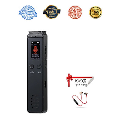 ROGTZ - Máy Ghi Âm Chuyên Nghiệp GA996 Bộ nhớ 8Gb Ghi âm sắc nét Chống ồn chủ động Loại bỏ tạp âm Kết nối Bluetooth Loa ngoài Hi-Fi Tự động lưu khi tắt máy Bảo mật tệp tin Sinh viên Nhà báo Soạn nhạc Họp hành - Hàng Chính Hãng