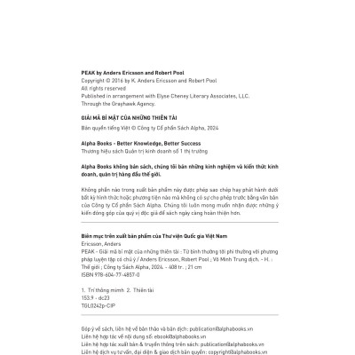 Peak - Giải Mã Bí Mật Của Những Thiên Tài