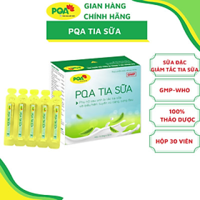 Tia Sữa PQA Giúp Thanh Nhiệt Giải Độc Và Giảm Triệu Chứng Của Tắc Sữa Ở Phụ Nữ Đang Cho Con Bú Hộp 10 Ống