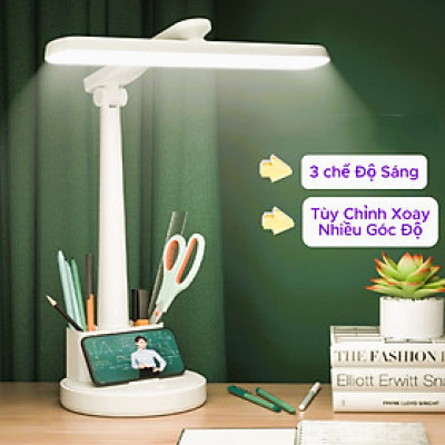 Đèn Học Để Bàn, Đèn Đọc Sách, Phím Cảm Ứng 3 Chế Độ Ánh Sáng