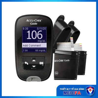 Hộp 50 que thử đường huyết Accu Chek Guide NK chính hãng, Tem niêm phong, nhãn phụ TIếng Việt