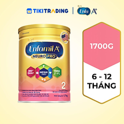 Sữa bột Enfamil A+ NeuroPro 2 với 2’-FL HMO cho trẻ từ 6 –12  tháng tuổi– 1.7kg
