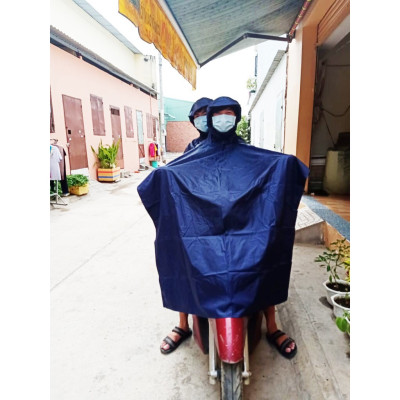Áo mưa 2 đầu người cho nam và nữ  cánh dơi ( xẻ tà ) , rộng thoáng ,chống thấm nước tối ưu 