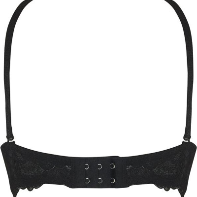 Áo Ngực Trơn Dây Ren Có Gọng Đệm Vừa Zuen THA1011 - Đen