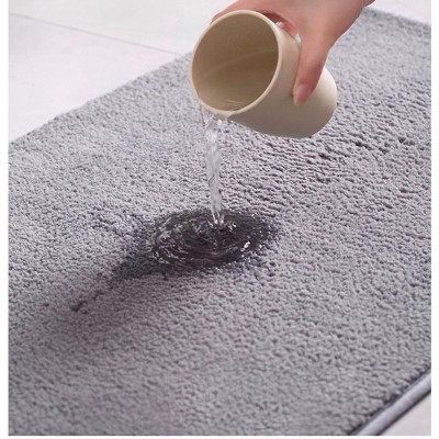 Thảm Lau Chân Nhà Tắm Phòng Khách Cao Cấp Chống Trượt Phần Lông - Giao mầu ngẫu nhiên
