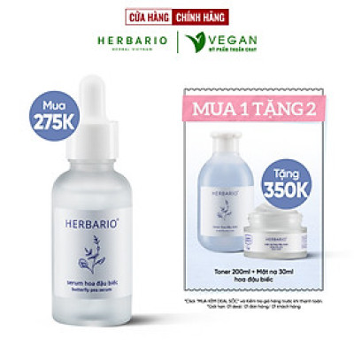 Serum Hoa Đậu Biếc Herbario 30ml ngăn ngừa lão hóa thuần chay