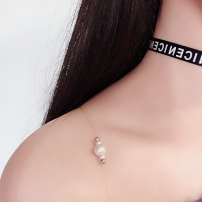 Dây đeo áo ngực dây áo con dây áo bra phối ngọc trai và hạt cườm độc đáo