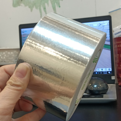 Băng keo bạc màng PET 48x50 băng keo bạc siêu dai dán ống gió