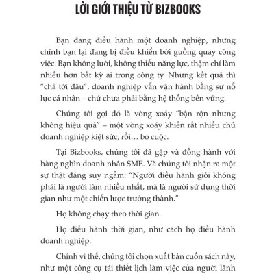 Đừng Chạy Nữa - Dùng Thời Gian Như Một Lãnh Đạo: Cách Người Điều Hành Giỏi Dùng Thời Gian Để Dẫn Dắt - Không Bị Dẫn Dắt