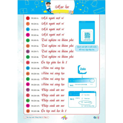 Sách Combo Bài Tập Tuần Toán và Tiếng Việt Lớp 4 - Kết Nối Tri Thức Với Cuộc Sống