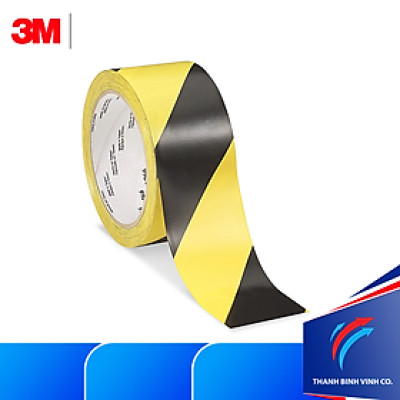 Băng keo dán nền cảnh báo 3M 766 50mm x 33m (vàng sọc đen)