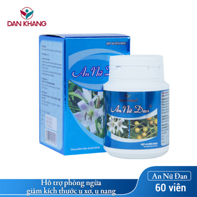 Viên uống hỗ trợ phòng ngừa và giảm kích thước u nang, u xơ An Nữ Đan (Hộp 60 viên)
