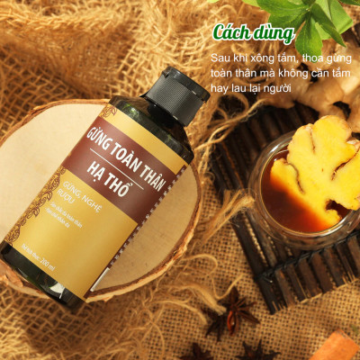 Gừng toàn thân hạ thổ giữ ấm cơ thể, lưu thông khí huyết, giảm đau nhức Wonmom 200ml