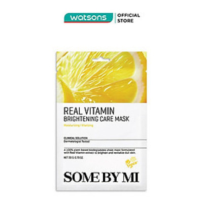 Mặt Nạ Giấy Some By Mi Real Chiết Xuất Vitamin C Brightening Care Mask 20g