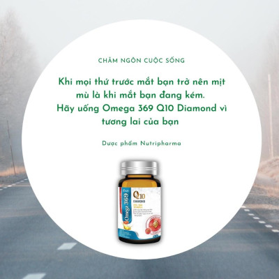 Omega 369 Q10 Diamond – cho Trái tim khỏe, mắt sáng, GIẢM CHOLESTEROL, ngủ ngon – Hộp 1 lọ x 50 viên