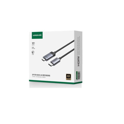 Ugreen UG15774DP119TK 2M 4K60Hz 2K144Hz 1080P240Hz Cáp chuyển Displayport sang HDMI dây bọc dù - HÀNG CHÍNH HÃNG