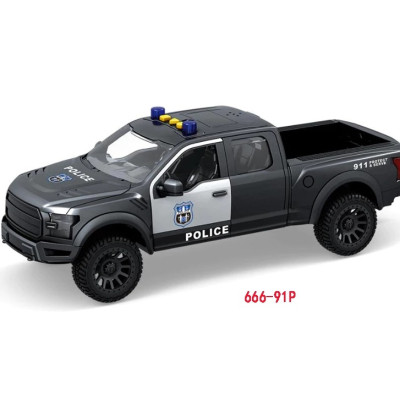 TOYSTAR - 666-91P Mô hình xe ô tô cảnh sát thành phố màu ghi (KT 41x16x21cm)