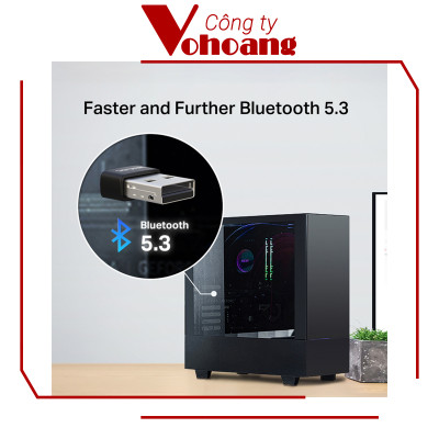 USB Bluetooth 5.3 Mercusys - MA530 không cần cài đặt driver - Hàng Chính Hãng