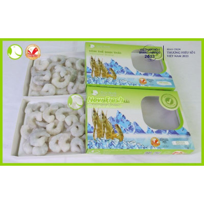  [GIAO NHANH HCM] Tôm Thẻ Sinh Thái Hữu Cơ Bóc Nõn Size Lớn - Hộp 500Gr