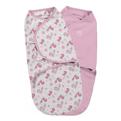 Bộ 2 Chăn Quấn Tweet Tweet Girl Summer Infant - S (Original Swaddle - Tweet Tweet Girl - Small - 2Pk Bag)