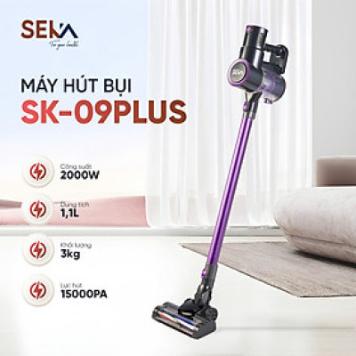 Máy Hút Bụi Cầm Tay SEKA SK-09MAX PLUS Nâng Cấp Toàn Diện, Hút Bụi Lau Sàn, Tự Động Làm Sạch Con Lăn hàng chính hãng