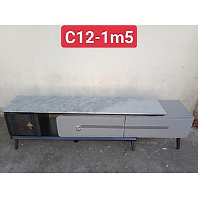 Kệ Tivi Tundo mặt đá xám trắng nhập khẩu