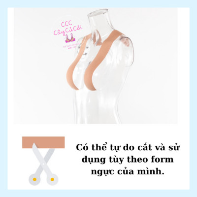 Miếng dán ngực nữ, cuộn băng keo dán ngực 5cm vô hình tiện dụng, tạo khe nâng đỡ vòng 1 chất liệu siêu dính - CCC157