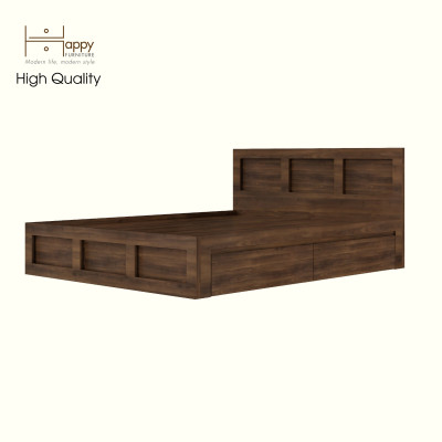 HAPPY FURNITURE , MATTA - Giường ngủ 2 ngăn kéo , GNG_202 GNG_203 GNG_204 GNG_205, 207cm x 35cm DxC