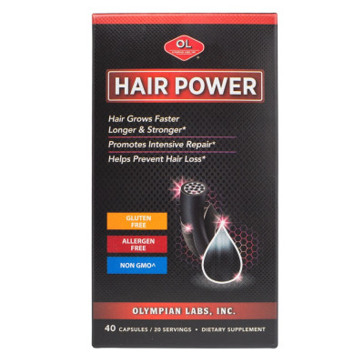 Viên Uống Mọc Tóc Hair Power Olympian Labs Giảm Gãy Rụng, Kích Thích Tóc Mọc Hiệu Quả (Hộp 40 Viên)