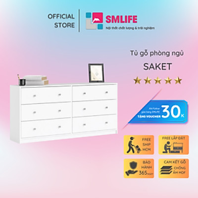 Tủ đựng quần áo phòng ngủ SMLIFE Saket