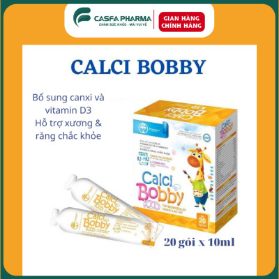 COMBO 3 CALCI hữu cơ BOBBYTW Hanopharco cho bé giúp xương và răng phát triển và chắc khỏe