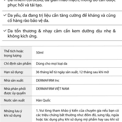 Kem dưỡng Labo Dermafirm - Ultra Soothing Hydra Cream R4 (50ml) phục hồi cho da giãn mao mạch