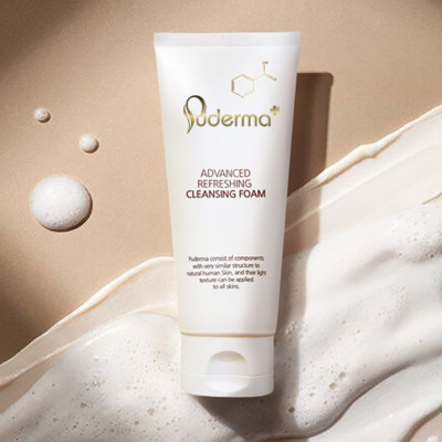 Combo làm sạch dành cho da dầu: nước tẩy trang Puderma, Sữa rửa mặt Puderma, Tẩy da chết Puderma, Toner nước hoa hồng Puderma: làm sạch, cấp ẩm giúp da sáng khỏe, ngăn ngừa mụn.