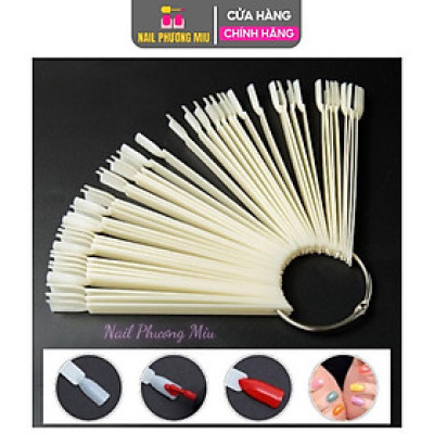 Móng Que Giả Đầu Vuông Túi 50 Móng, Nhựa Cao Cấp Trong Đục, Tập Sơn Và Vẽ Nail, Làm Nail Chuyên Nghiệp Tại Nhà, Đa Dạng