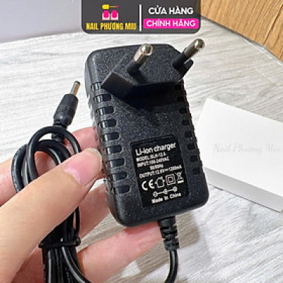 Sạc Máy Mài EN101 Chuẩn Nguồn Đầu Ra 12V-1200mA, Chân Cắm Tròn Tương Thích Các Dòng US801, US803, US805 Làm Nail Tiện Lợi Nail Phương Miu Nữ Women