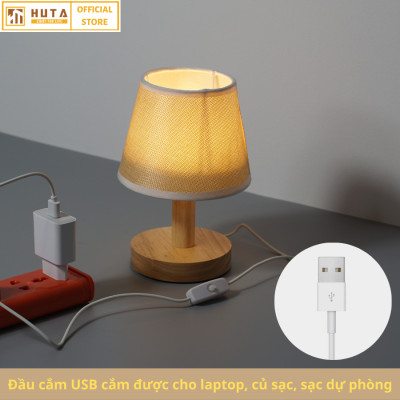 Đèn Ngủ HUTA Light For Life G9 Mini Phong Cách Vintage, Đầu Cắm USB, Decor Trang Trí Phòng Ngủ, Đầu Giường, Dải Led Ánh Sáng Vàng