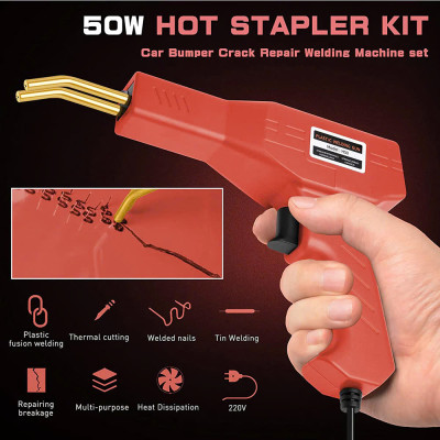 Bộ Máy Mỏ Hàn Nhựa Dập Ghim Đa Năng – Phục Hồi Nhựa Ô Tô, Xe Máy, Gia Đình Gãy Vỡ Lại Như Mới, Tặng Kèm 400 Ghim