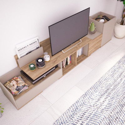 Kệ tivi gỗ cho phòng ngủ giá rẻ SMLIFE Tamron